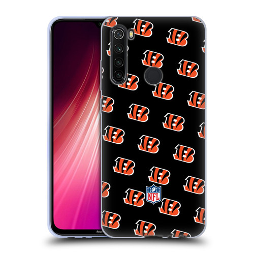 NFL Cincinnati Bengals Artwork Patterns Soft Gel Case for Xiaomi Redmi Note 8T