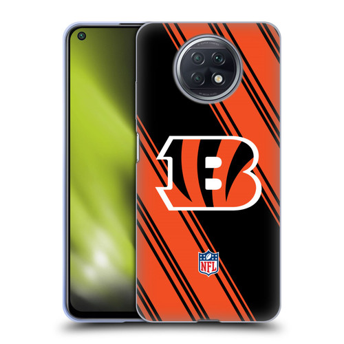 NFL Cincinnati Bengals Artwork Stripes Soft Gel Case for Xiaomi Redmi Note 9T 5G