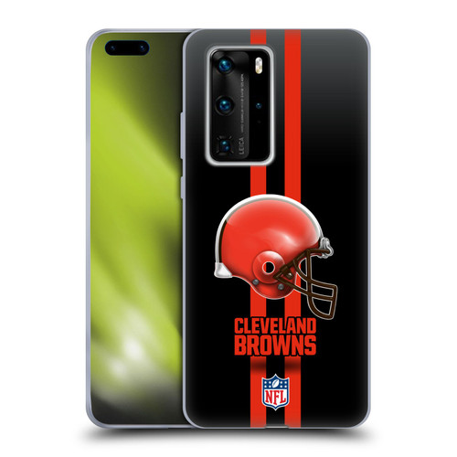 NFL Cleveland Browns Logo Helmet Soft Gel Case for Huawei P40 Pro / P40 Pro Plus 5G