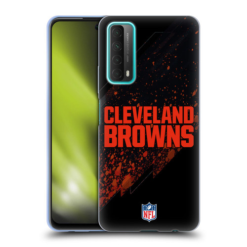 NFL Cleveland Browns Logo Blur Soft Gel Case for Huawei P Smart (2021)
