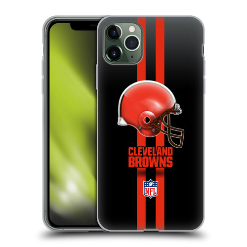 NFL Cleveland Browns Logo Helmet Soft Gel Case for Apple iPhone 11 Pro Max