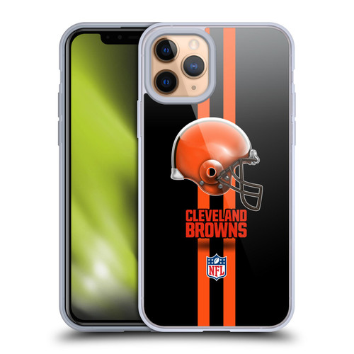 NFL Cleveland Browns Logo Helmet Soft Gel Case for Apple iPhone 11 Pro
