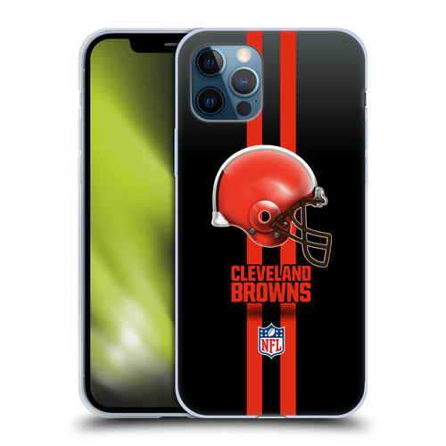 NFL Cleveland Browns Logo Helmet Soft Gel Case for Apple iPhone 12 / iPhone 12 Pro