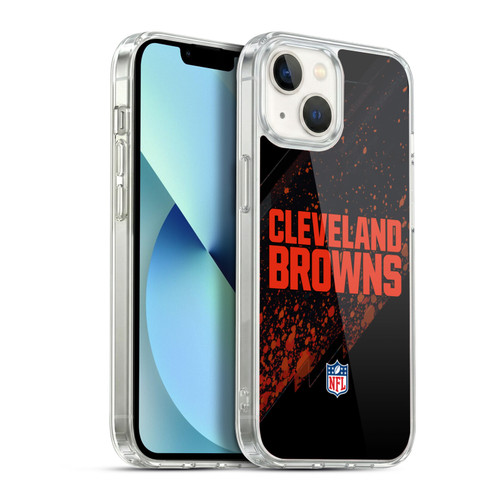 NFL Cleveland Browns Logo Blur Soft Gel Case for Apple iPhone 13