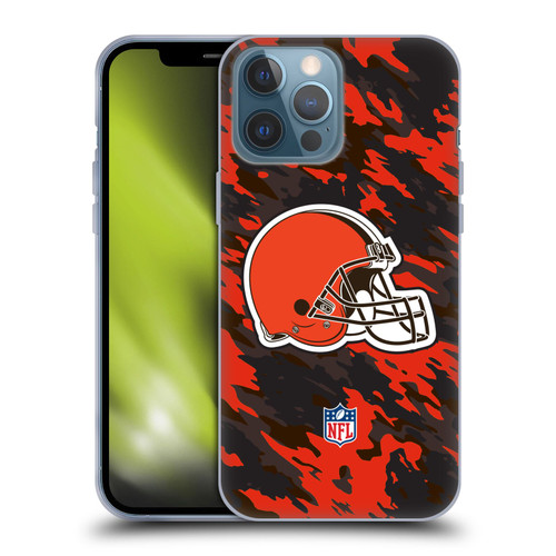 NFL Cleveland Browns Logo Camou Soft Gel Case for Apple iPhone 13 Pro Max