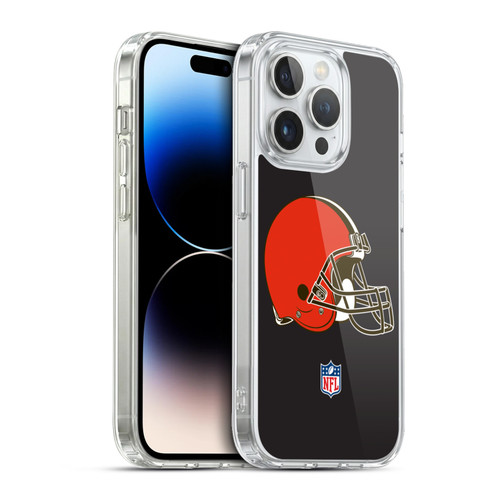 NFL Cleveland Browns Logo Plain Soft Gel Case for Apple iPhone 13 Pro & MagSafe