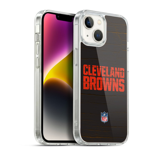NFL Cleveland Browns Logo Distressed Look Soft Gel Case for Apple iPhone 14