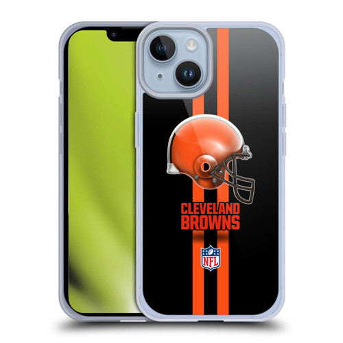 NFL Cleveland Browns Logo Helmet Soft Gel Case for Apple iPhone 14