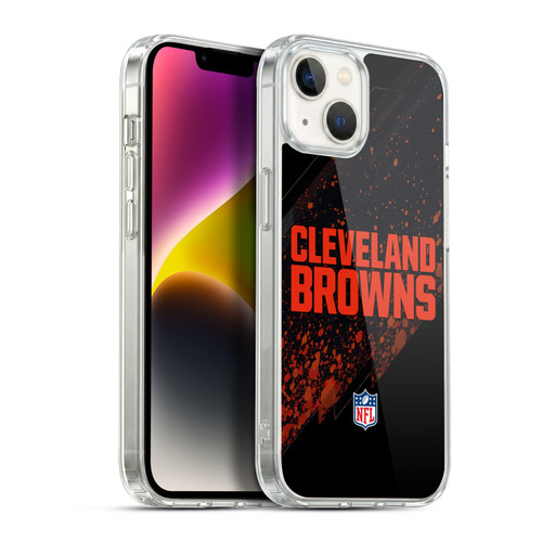 NFL Cleveland Browns Logo Blur Soft Gel Case for Apple iPhone 14 Plus & MagSafe