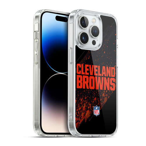 NFL Cleveland Browns Logo Blur Soft Gel Case for Apple iPhone 14 Pro & MagSafe