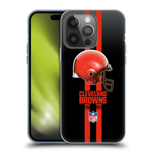 NFL Cleveland Browns Logo Helmet Soft Gel Case for Apple iPhone 14 Pro