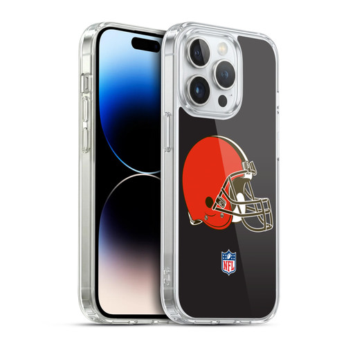 NFL Cleveland Browns Logo Plain Soft Gel Case for Apple iPhone 14 Pro & MagSafe