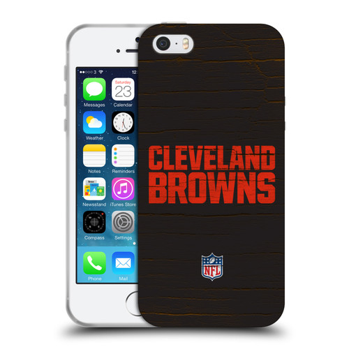 NFL Cleveland Browns Logo Distressed Look Soft Gel Case for Apple iPhone 5 / 5s / iPhone SE 2016