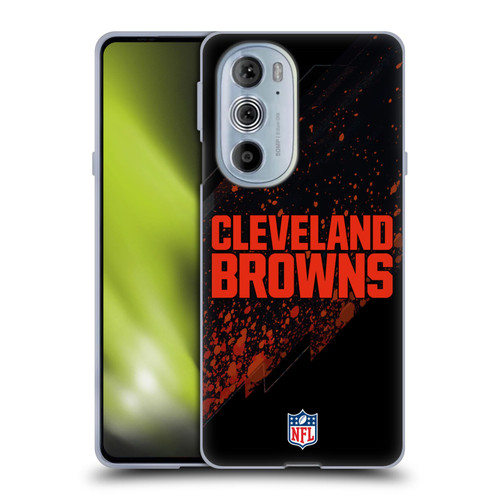 NFL Cleveland Browns Logo Blur Soft Gel Case for Motorola Edge X30