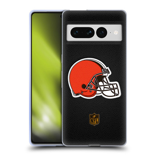 NFL Cleveland Browns Logo Football Soft Gel Case for Google Pixel 7 Pro