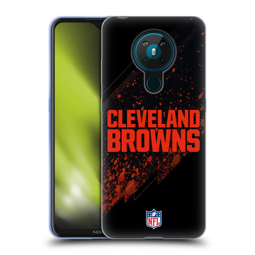 NFL Cleveland Browns Logo Blur Soft Gel Case for Nokia 5.3