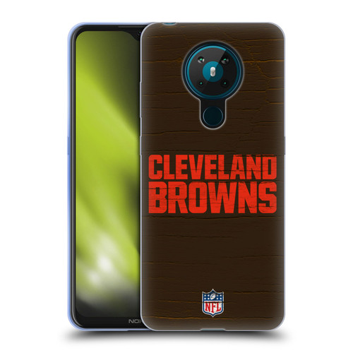NFL Cleveland Browns Logo Distressed Look Soft Gel Case for Nokia 5.3