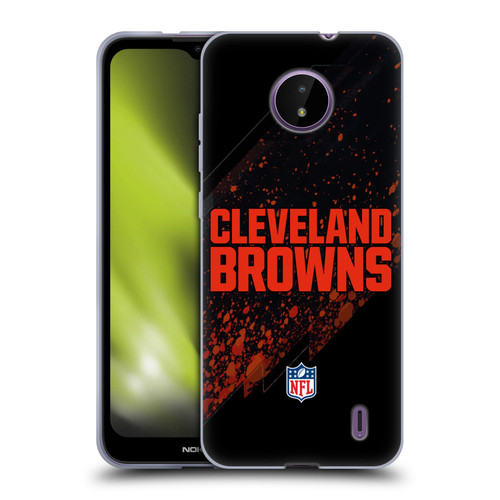 NFL Cleveland Browns Logo Blur Soft Gel Case for Nokia C10 / C20