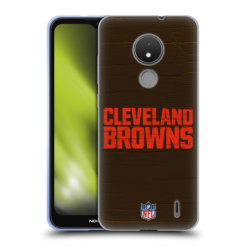 NFL Cleveland Browns Logo Distressed Look Soft Gel Case for Nokia C21