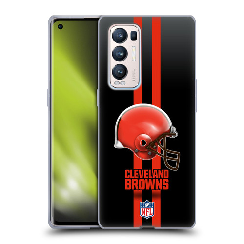 NFL Cleveland Browns Logo Helmet Soft Gel Case for OPPO Find X3 Neo / Reno5 Pro+ 5G