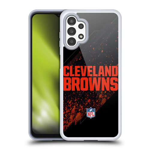 NFL Cleveland Browns Logo Blur Soft Gel Case for Samsung Galaxy A13 (2022)