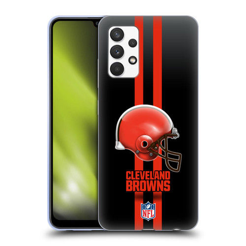 NFL Cleveland Browns Logo Helmet Soft Gel Case for Samsung Galaxy A32 (2021)