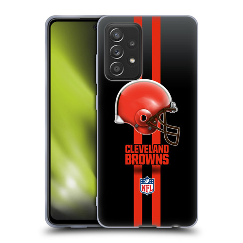 NFL Cleveland Browns Logo Helmet Soft Gel Case for Samsung Galaxy A52 / A52s / 5G (2021)