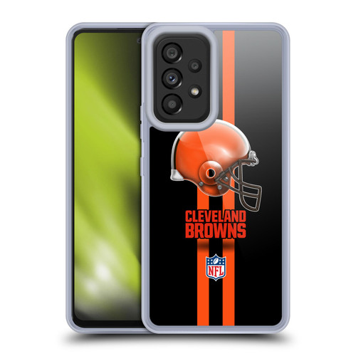 NFL Cleveland Browns Logo Helmet Soft Gel Case for Samsung Galaxy A53 5G (2022)