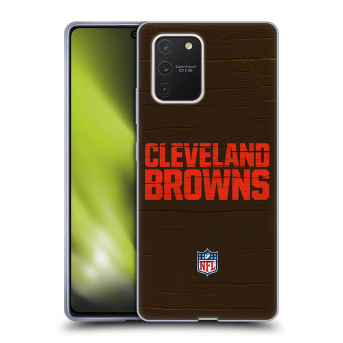 NFL Cleveland Browns Logo Distressed Look Soft Gel Case for Samsung Galaxy S10 Lite