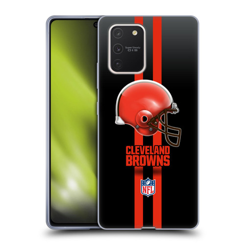NFL Cleveland Browns Logo Helmet Soft Gel Case for Samsung Galaxy S10 Lite