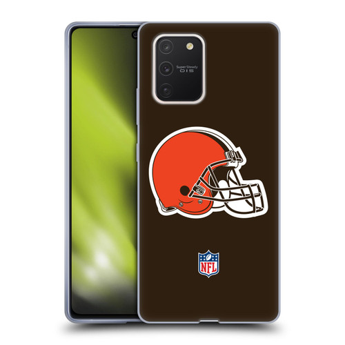 NFL Cleveland Browns Logo Plain Soft Gel Case for Samsung Galaxy S10 Lite