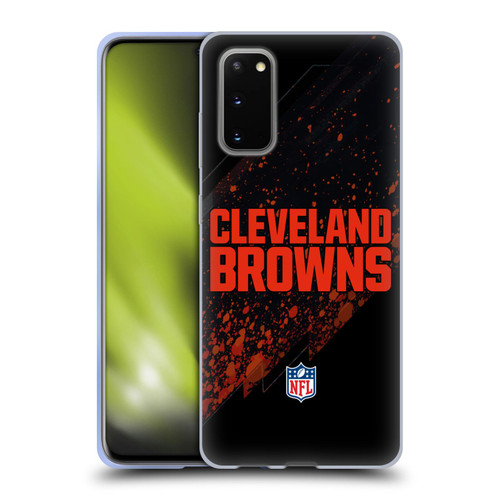 NFL Cleveland Browns Logo Blur Soft Gel Case for Samsung Galaxy S20 / S20 5G