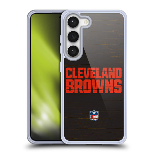 NFL Cleveland Browns Logo Distressed Look Soft Gel Case for Samsung Galaxy S23 5G