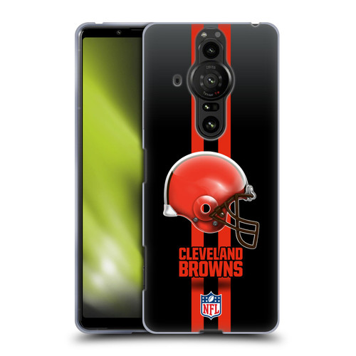 NFL Cleveland Browns Logo Helmet Soft Gel Case for Sony Xperia Pro-I