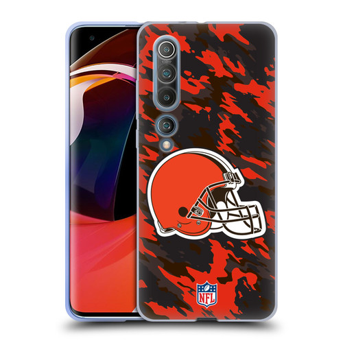 NFL Cleveland Browns Logo Camou Soft Gel Case for Xiaomi Mi 10 5G / Mi 10 Pro 5G