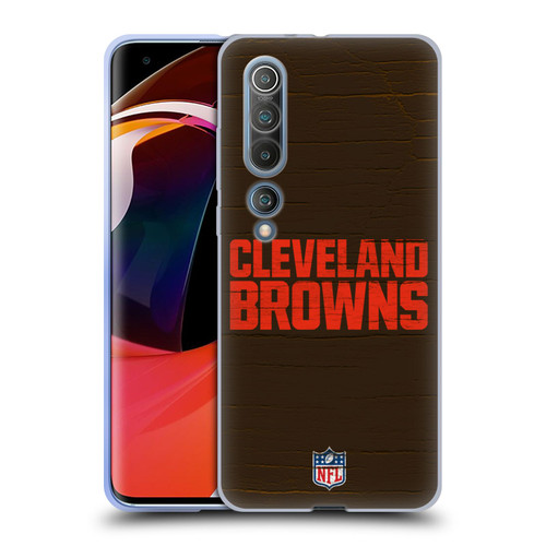 NFL Cleveland Browns Logo Distressed Look Soft Gel Case for Xiaomi Mi 10 5G / Mi 10 Pro 5G