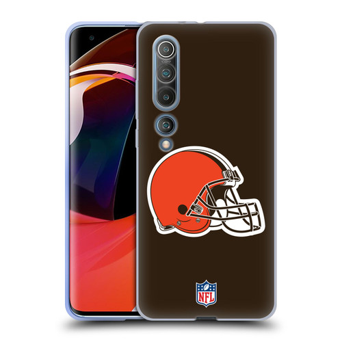 NFL Cleveland Browns Logo Plain Soft Gel Case for Xiaomi Mi 10 5G / Mi 10 Pro 5G