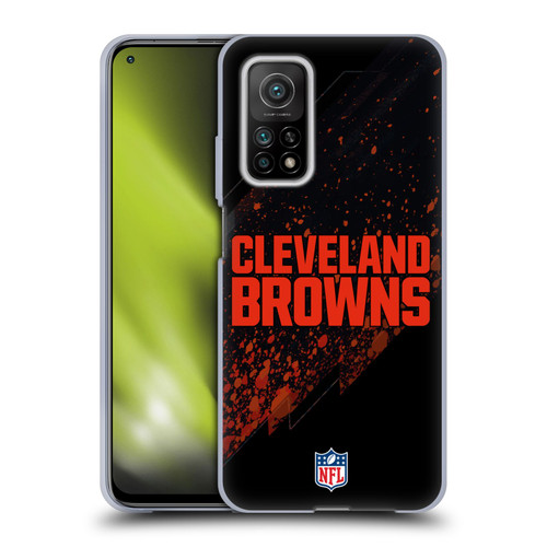 NFL Cleveland Browns Logo Blur Soft Gel Case for Xiaomi Mi 10T 5G