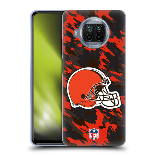 NFL Cleveland Browns Logo Camou Soft Gel Case for Xiaomi Mi 10T Lite 5G