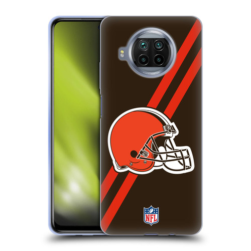 NFL Cleveland Browns Logo Stripes Soft Gel Case for Xiaomi Mi 10T Lite 5G