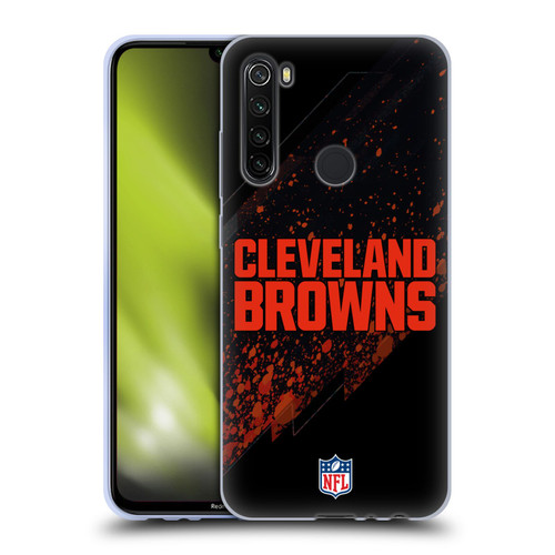 NFL Cleveland Browns Logo Blur Soft Gel Case for Xiaomi Redmi Note 8T