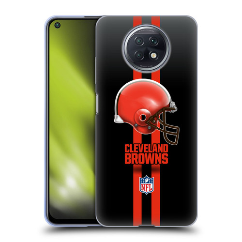 NFL Cleveland Browns Logo Helmet Soft Gel Case for Xiaomi Redmi Note 9T 5G