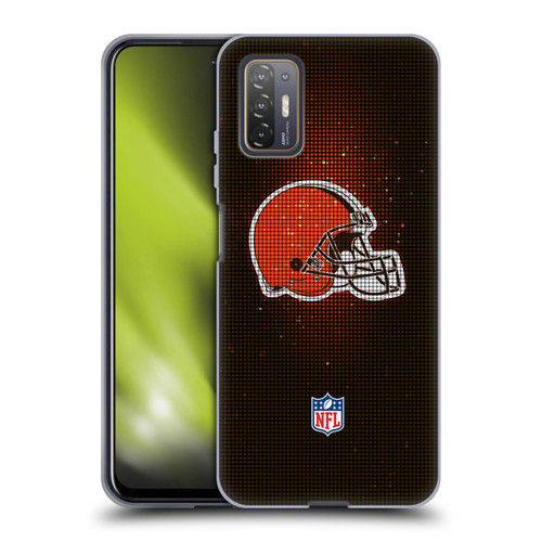 NFL Cleveland Browns Artwork LED Soft Gel Case for HTC Desire 21 Pro 5G