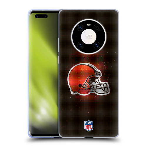 NFL Cleveland Browns Artwork LED Soft Gel Case for Huawei Mate 40 Pro 5G
