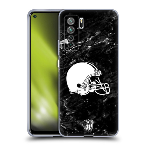 NFL Cleveland Browns Artwork Marble Soft Gel Case for Huawei Nova 7 SE/P40 Lite 5G
