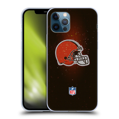 NFL Cleveland Browns Artwork LED Soft Gel Case for Apple iPhone 12 / iPhone 12 Pro
