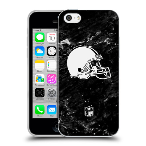 NFL Cleveland Browns Artwork Marble Soft Gel Case for Apple iPhone 5c