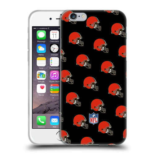 NFL Cleveland Browns Artwork Patterns Soft Gel Case for Apple iPhone 6 / iPhone 6s