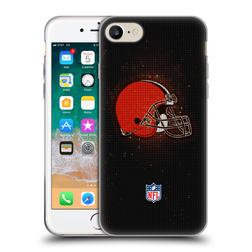 NFL Cleveland Browns Artwork LED Soft Gel Case for Apple iPhone 7 / 8 / SE 2020 & 2022