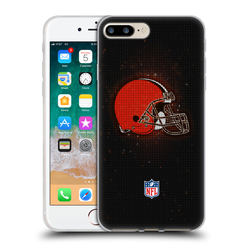 NFL Cleveland Browns Artwork LED Soft Gel Case for Apple iPhone 7 Plus / iPhone 8 Plus